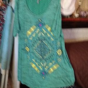 3X Gorgeous New Directions mint green Top